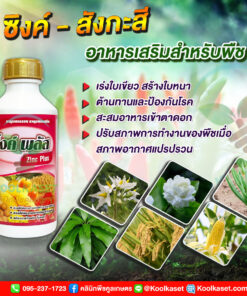 ซิ้งค์พลัส ซิงค์ สังกะสี สูตรเข้มข้น สำหรับพืช ทนทาน ต่ออากาศหนาว ข้าวโพด ข้าว แตง คลินิกพืชคูลเกษตร